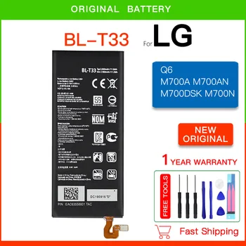 Original Inlocuire Baterie BL-T33 3000mAh Pentru LG Q6 M700A M700AN M700DSK M700N BL T33 Batteria+Instrumente Gratuite cu cod piesă
