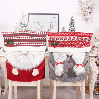 2 buc de Crăciun Huse pentru scaune Sala de Mese Creative fără Chip de Păpușă Iubitorii de Acoperire Decoratiuni pentru Casa Petrecerea de Banchet Festiv