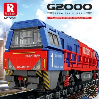 Trenuri de oraș MOC 66021 G2000 Europene de transport de Marfă de cale Ferată de Tren Model 1980PCS Blocuri de Cărămidă Jucării pentru Băieți Copii Cadou de Ziua de nastere