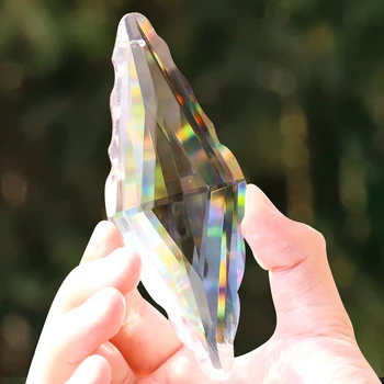 1 BUC 120MM Clar Diamant Dantela Cristal Sculptate de Iluminat Acasă DIY Accesorii Agățat Pandantiv Suncatcher pentru Windows Decor 0