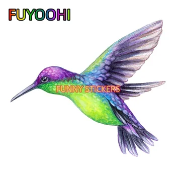 FUYOOHI Vibrante Colibri Art Sticker pentru Laptop,Masina,Camion,și Mai mult - Distracție și Colorat Decal pentru